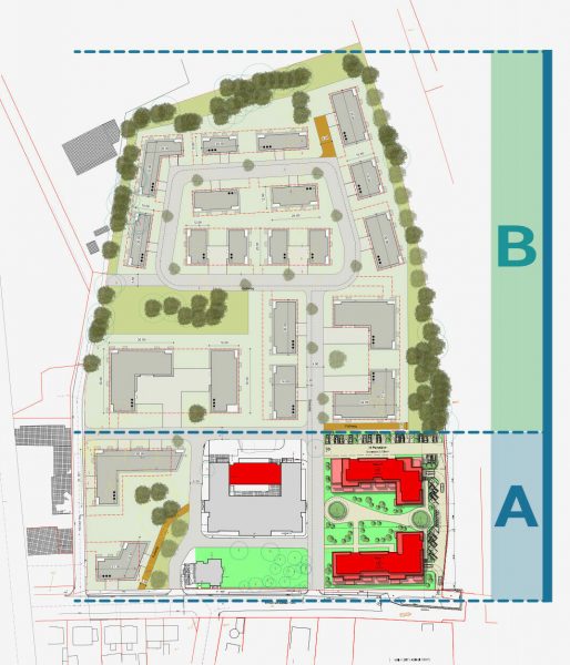 Parkresidenz Gotha Lageplan, Baugebiet, Neubauprojekt, Wohnanlagen, Stadtentwicklung, Immobilien Gotha, Grundstücksentwicklung, Investitionsobjekt, Bebauungsplan, Wohnraumplanung
